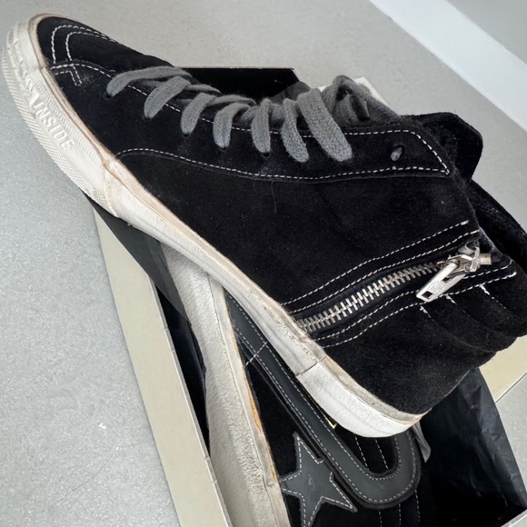 Golden Goose slide hightop sneaker-F5 black womens 38 - Picture 5 of 9